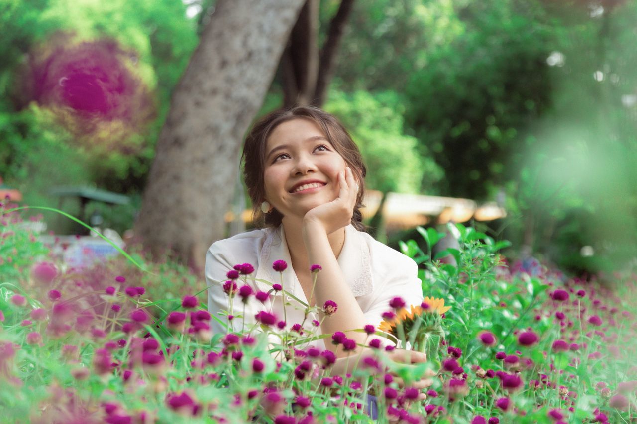smiling